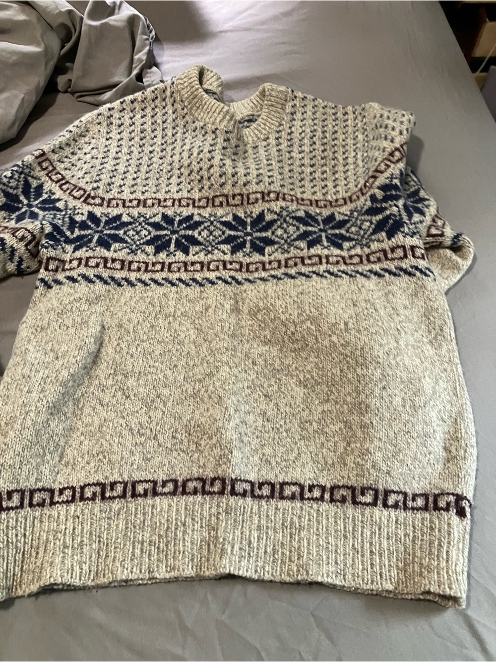 100% wool Crewneck Sweater vintage